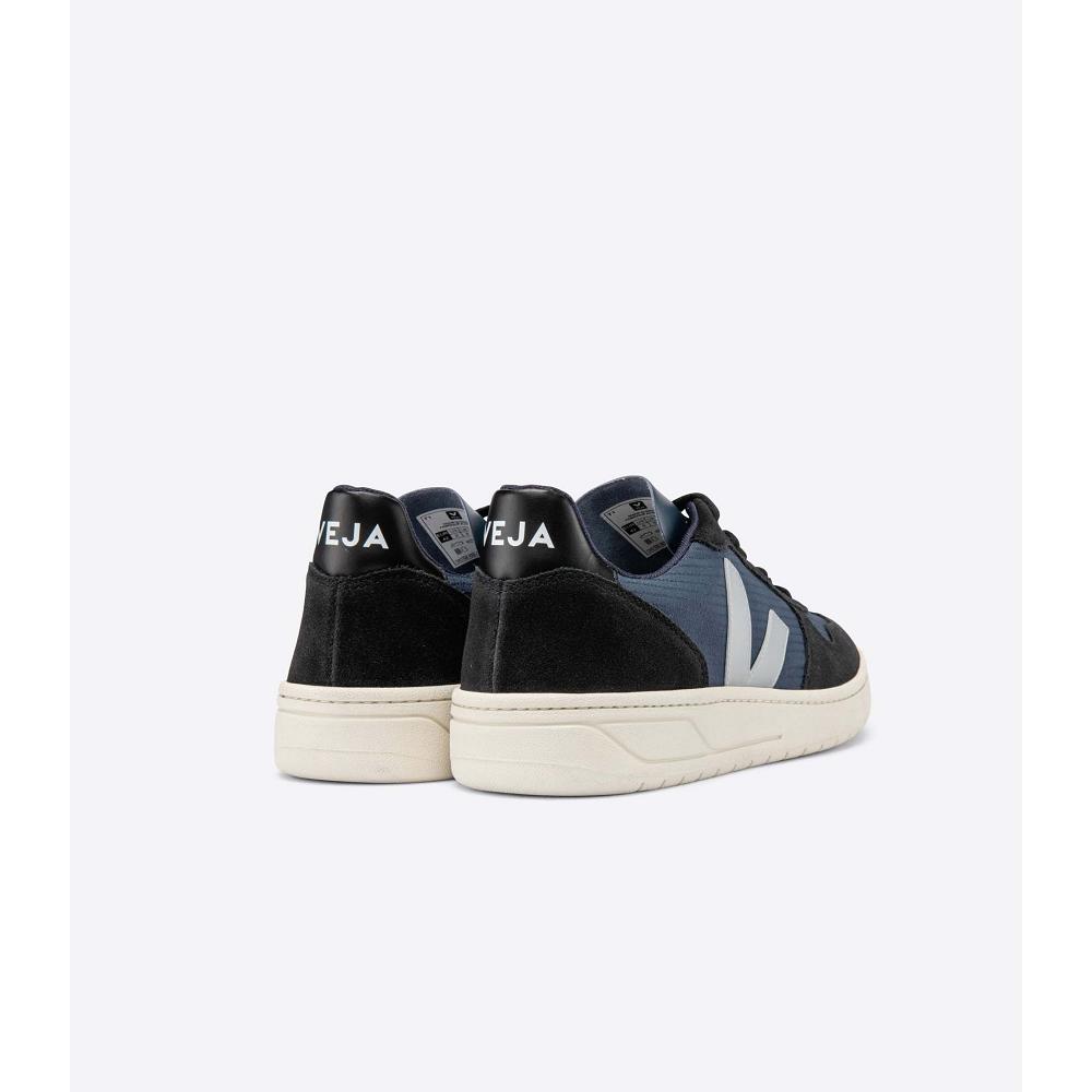 Veja V-10 RIPSTOP Tenisky Panske Black/Blue | SK 326NWY